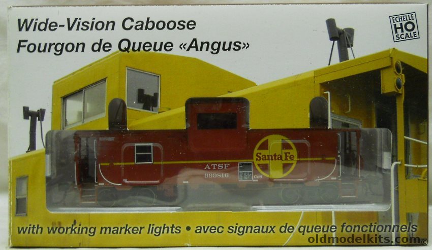 Rapido 1/87 ATSF Sante Fe Wide Vision Caboose - HO Scale, 110072 plastic model kit